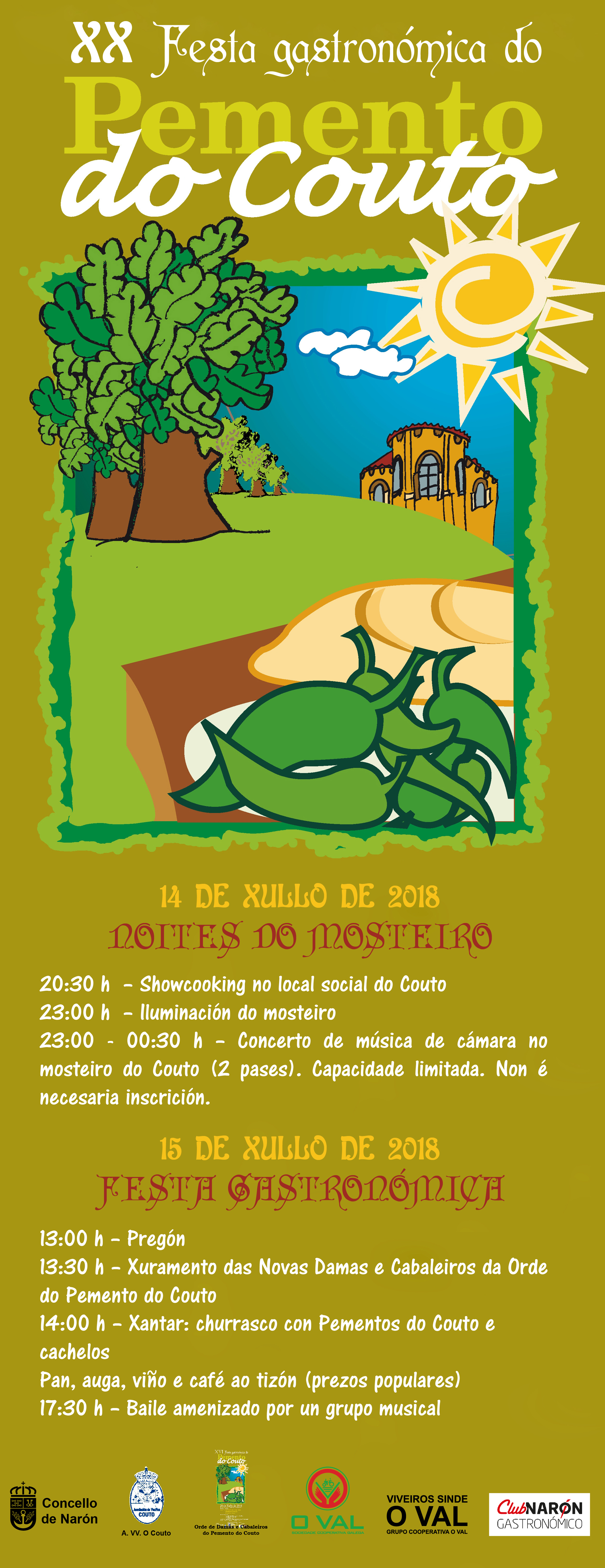 Cartel da Festa do Pemento 2018