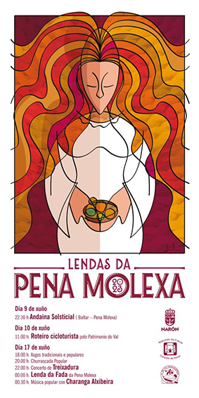 A programación da Recreación da Lenda da Pena Molexa dará comezo mañá venres coa tradicional andaina solsticial. 