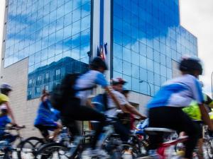 1º premio, dotado con 750 euros, que gañou José Antonio Serantes, veciño de Narón, coa imaxe “Día da Bicicleta” 1º premio, dotado con 750 euros, que gañou José Antonio Serantes, veciño de Narón, coa imaxe “Día da Bicicleta”