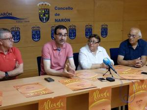 De esquerda a dereita: Antonio Rey, secretario da AVV Altea de Xuvia; Pablo Villamar e Mar Gómez, concelleiros de Promoción Económica e Festas, respectivamente, e Ramón Rodríguez, presidente da AVV Altea
