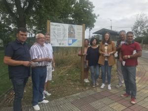Imaxe da señalización da nova ruta da Pena Molexa-Monte da Lagoa na Parroquia do Val Imaxe da señalización da nova ruta da Pena Molexa-Monte da Lagoa na Parroquia do Val
